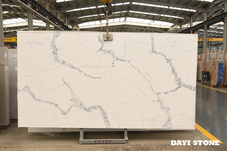 Calacatta Lazz White Quartz - Dayi Stone